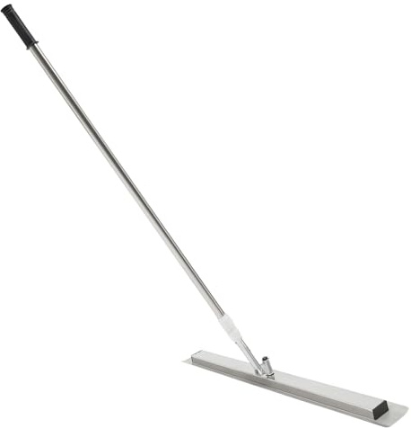 Concrete Trowel,80 * 10cm Stainless Steel Trowel Concrete Kit Adjustable Length with 1 Pair Shoes for Polishing,Cement Trowel Suitable for Most Concrete Smooth Projects