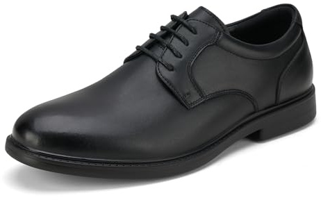 HEEZ Mens Dress Shoes Oxford Shoes for Men Formal Business Shoes Black