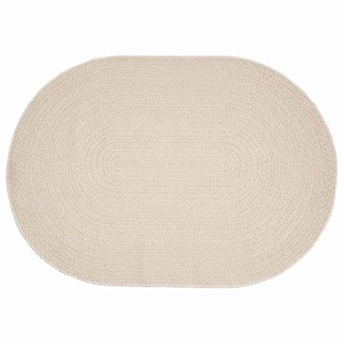 vidaXL Alfombra ZIZUR Crema 200 x 140 cm Polipropileno