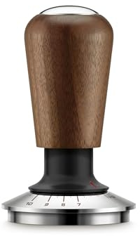 Sage Calibrated Tamper 58mm, Self-Levelling, Premium Walnut