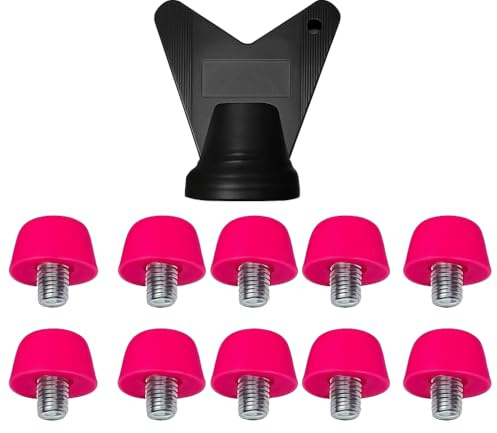 LeGeYo Fußballschuh Ersatzstollen Set 12 Stück Enthält 8 × 7mm + 4 × 10mm Robuste Stollen mit Werkzeug Kompatibel mit Mehreren Marken Fußballschuhen Für Spiel & Training