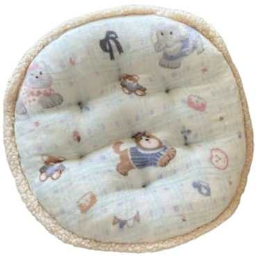 Sitzkissen Schule,Bodenkissen Kinder,Stuhl Sitzkissen Kissen Dekor,niedlichen Tier Sitzpolster Runde Sitzauflage Plüschkissen 45cm,Weich und Bequem für Esszimmer, Büro, Gartenstühle (45 * 45CM,Lila)