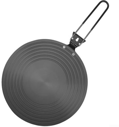 Placa difusora de calor, anillo de cocción a fuego lento para estufa de gas, protector antiquemaduras, placa de aislamiento térmico de descongelación para cocina de inducción, sartén (E)
