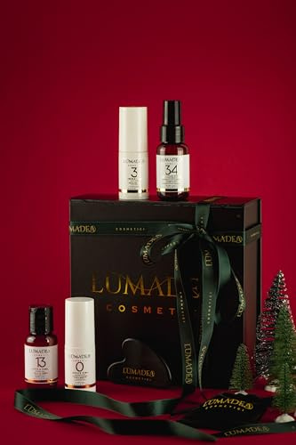 Lumadea Discovery Kit Black, Kit Viso con Bava di Lumaca, Spray, Gocce, Crema, Latte e Tonico, Per Pelle Luminosa e Compatta