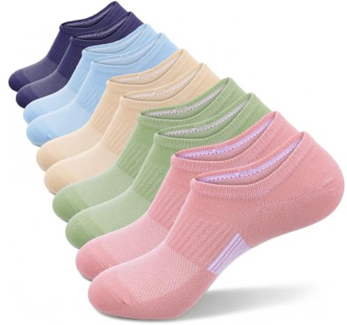 Molain 5 Pairs No Show Trainer Socks, Low Cut Socks | Non Slip Athletic Hidden Liner, for Sneakers, Arch Support Ankle, Invisible