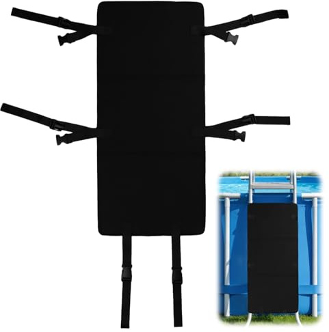 Pool Ladder Protector Cover, 80x37cm/31.5x14.6in Bunk Bed Ladder Safety Guard Above Ground Swimming Pool Step Covers Prevent Kids Climbing Falling Drowning Accessories