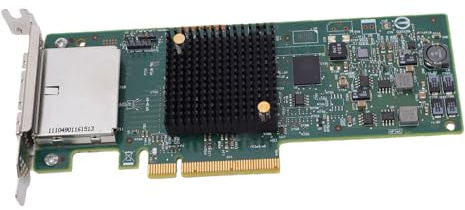 Annadue SAS 9207-8e HBA Adapter 8 Port Extern SAS Controller 9207-8e Host Bus Adapter PCIe 3.0 X8 6Gb/s IT Mode 2 X SFF-8088 med P20 Firmware för VMware FreeBSD