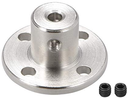 sourcing map 3mm Inner Dia H12*D10 Rigid Flange Coupling Motor Guide Shaft Coupler Motor Connector for DIY Parts