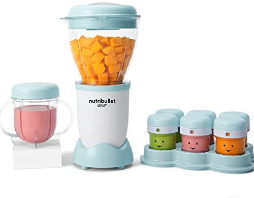 nutribullet Baby Food Processor - 18 Piece Complete Set - Stay Organised with Date Markers - Take Complete Control - Prepare, Blend & Puree Fresh Ingredients with Ease