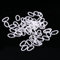 Anneau De Bec De Poulet, 50 Pièces Fermoirs De Bec De Poulet Anneau De Pression De Bouche De Poulet, Outil De Plume Anneaux De Pression Anti-picage Outil De Plume Pour La Maison, 15mm x 9mm Blanc