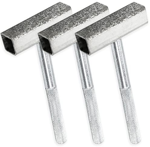 SZXMDKH 3 Stücke Schleifscheibe Dresser Diamant Schleifscheiben Kommode Stein Kommode Tischschleifmaschine zum Schleifen von Entgratungsscheiben, Silber