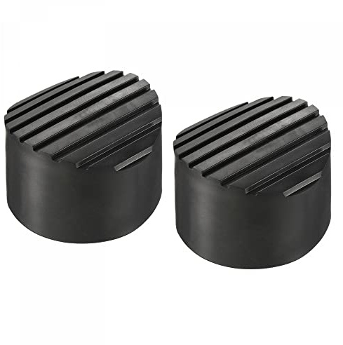 sourcing map Ladder Non-Slip Feet Mat 76mm ID Round Pad,Black,2pcs | Telescopic Ladder Accessories,Rubbrt Pad Cover Cushion,for Ladder Protection