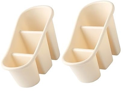 ABOOFAN 2St aufbewahrungsdose storage boxes Essstäbchenhalter Besteckhalter Abtropffläche Essstäbchengestell abtropfen lassen Löffelständer Geschirr Container Kunststoffregal Löffel ruhen