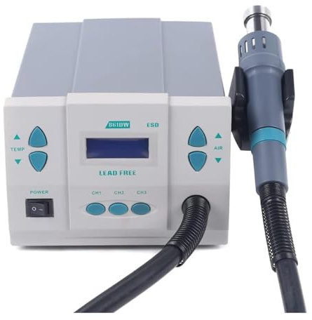 Digital Heat Gun Soldering Rework Station 861DW - 1000W Hot Air Rework Station with Air Nozzles Heat Device for Soldering - 110V Voltage