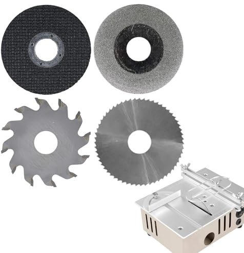 Risegun Mini Circular Saw Blades, Carbide Tungsten Cutting Disc for Wood, 4pcs Angle Grinder Saw Blade Set, DIY Power Tools, for DIY Small Table Saws