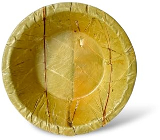 Foliumware Cuencos de hoja de sal de un solo uso (5 pulgadas, 20 unidades) | cero residuos, biodegradables, compostables en el patio trasero | para fiestas, picnics, barbacoas, bodas, festivales al