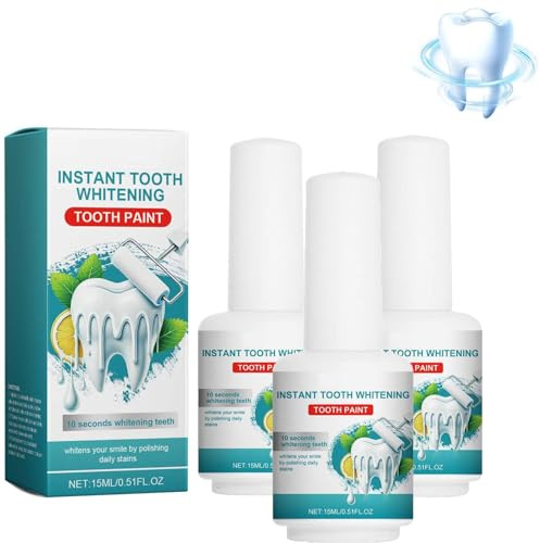 Tooth Paint, Tooth White Varnish Kit, Instant Teeth Whitening Gel Coating, Easy and Fast Shiny Teeth, Confident Social (3)