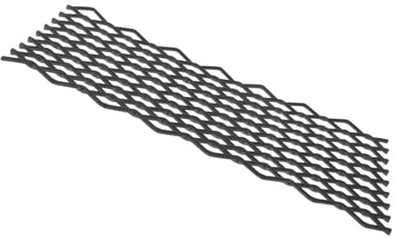 Graticola per Stufa in Metallo Nera, Inserto Fisso 1 Pz