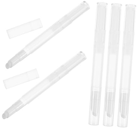 PRETYZOOM 5 Stück Foundation Füllstifte 3 Ml Transparent Luftdicht Mit Pinselapplikator Präzise Dosierung Kosmetisch Für Reisen Und Handtasche Auslaufsicher Leicht Zu Reinigen