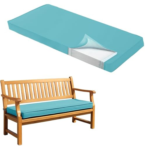 WLXFF Cojines para Bancos De Interior Y Exterior, CojíN Blando con Base Antideslizante para Banco De Madera, para Bancos De JardíN, Columpios, Terrazas,No18,110X40X5CM