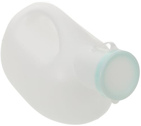 2000ml Orinatoio Bianco in Plastica Portatile Maschile | Ospedale e Viaggio, Capacità Ampia, Pratico da Trasportare, Adatto a Uomini Anziani