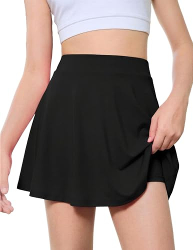 Arshiner Skirt for Girls Athletic Skort High Waist Kids Summerskirts | A-Line,Sportskirt,Tennis,Golf,Running,School PE,with Pockets,6-15Years