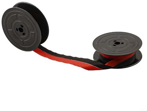 Skrivband för GR4 Dubbelrulle Nylon Svart och Röd Bläck Ersättning Kompatibel Skrivmaskin Kontor Hem Standardstorlek