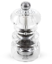 Peugeot - Nancy Manual Pepper Mill - Transparent Adjustable Grinder - Acrylic, Clear, 9cm
