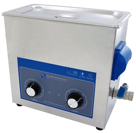 6 Litre Dial Ultrasonic Cleaner Tank with Heated Bath -220V