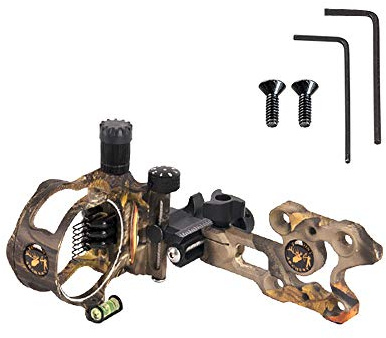 Wankd Bow Sight Früher,Compoundbogen Field Archery Sight 7 Pin Bogenvisier Pfeilauflage Einstellbare Visierleuchte mit LED-Licht (Tarnen)
