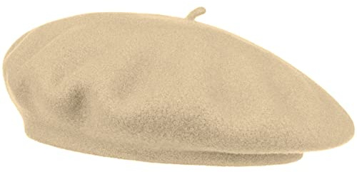 Van Der Rich ® - Baskenmütze (100% Wolle) Französisch Einfarbig - Damen