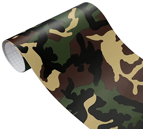 iSpchen Pellicola Per Auto Mimetica,Camo Vinile Per Auto Adesivo Autoadesiva Per Auto Pellicola Protettiva Auto In Pvc Pellicola Protettiva Per Vernice Pellicola Diy autoadesivo,200cmx50cm