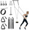 Poleas Gimnasio para Casa, Sistema de Polea Cable Máquina de Musculacion Accesorio de Entrenamiento para Máquinas de Brazo (4m Cable)