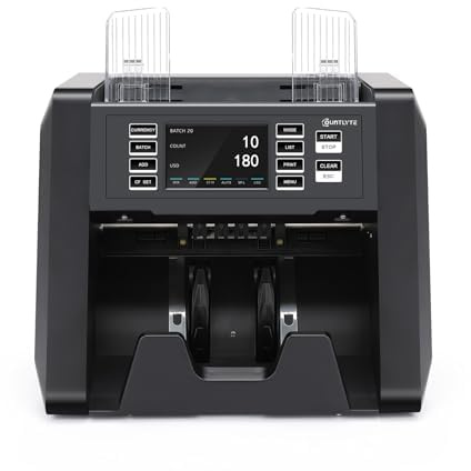 Cashtek N70A Business Grade Money Counter Machine with 2CIS/UV/MG/IR Counterfeit Detection, Serial Number Reading,Mixed Denomination,Bill Counter High Speed for Store, Small Business, Office