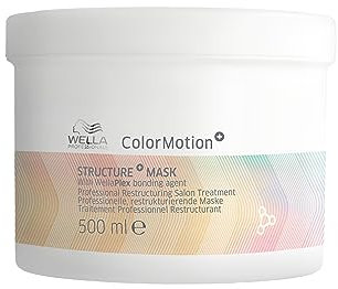 Wella Professionals ColorMotion+ Structure Mask - Colour Protection & Strength Hair Mask for Treated & Dyed Hair - Smooths, Boosts Shine & Protects Hair Colour for Up to 8 Weeks 500ml