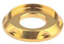 NORAZE Unterlegscheibe M5 M6 M8 M10 Stufendichtung for Fahrrad, Motorrad, Auto, ausgefallene dekorative Unterlegscheibe (Color : Gold, Size : M6)