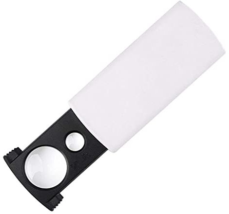 Lupen, herausziehbare Doppellinse, Mini-Lupe, Licht, UV-Licht, tragbar, für alte Männer, Lesen von Büchern, Schmuck, Identifizieren, Basteln, Schnitzen und