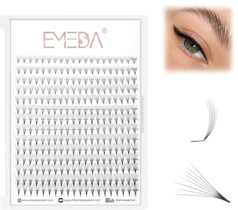 12D Volumen wimpern Extensions M Curl 0,05mm Mixed 8-14mm Eyeliner-Effekte lash Extensions Katzenauge Fuchswimpern-Styling 12D M L+ Curl Russische Cluster Wimpern Extensions (12D 0,05-M curl-mix)