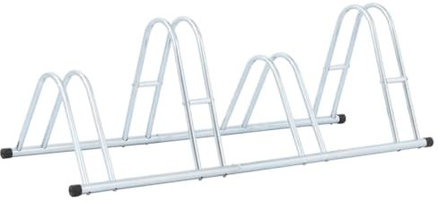 LAPOOH Fahrradständer für 4 Fahrräder Freistehend Verzinkter Stahl, Fahrradhalterung, Bike Stand, Fahrrad Ständer Halter, Fahrradhalter- & -Ständer, Fahrrad Halterungen Wand - 4005566