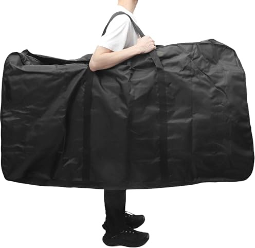 BULLSPANN Fahrradtransporttasche, Fahrradtasche, Rennrad-Schutzhülle, Fahrrad-Tragetasche, Wasserdichte Fahrradtasche für Fahrräder, 140x28x80cm, Schwarz