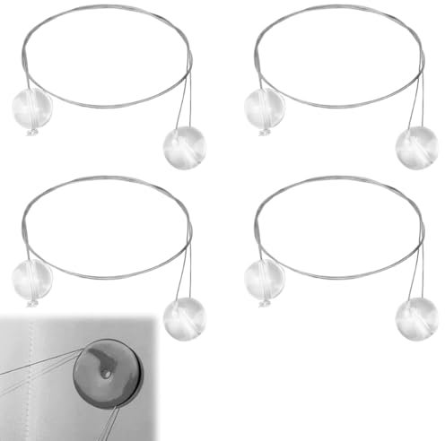 4-Piece Car Emblem Removal Kit, 30cm White Wire Tool Set for Badge/Logo Removal on Cars, Trucks & Motorcycles