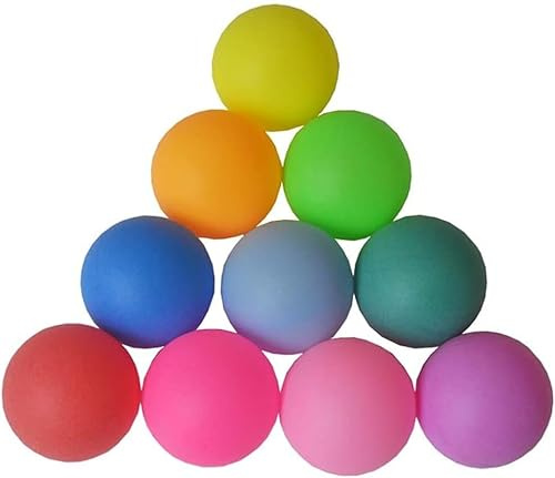 Cldaisy 12pcs Standard 40mm Ping-Pong Balls Grind Reusable Plastic Table Tennis Ball Colorful Ping-Pong Balls Random Color