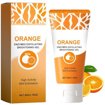 Orangen-Peeling-Gel für Gesicht und Körper, Hautpeeling für den Körper, aufhellend, tiefenreinigend, feuchtigkeitsspendendes Hautpeeling, Gesichtspeeling-Reiniger zum Entfernen (1PCS)