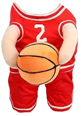 Abbigliamento da basket per cani, costume da giocatore di basket per cani - Divertenti vestiti cosplay sportivi - Costume da stella del per animali domestici traspirante per gatti di taglia med