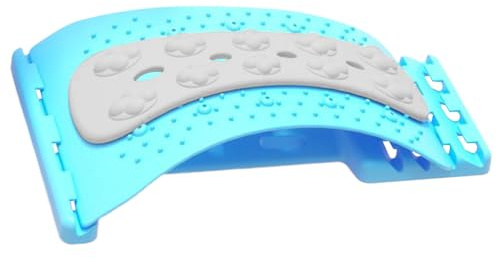 Estirador de espalda - Masajeador de tracción, corrector de postura, masaje de crujidos, diseño ergonómico para aliviar el dolor, relajación muscular, ideal para oficina, hogar y viajes