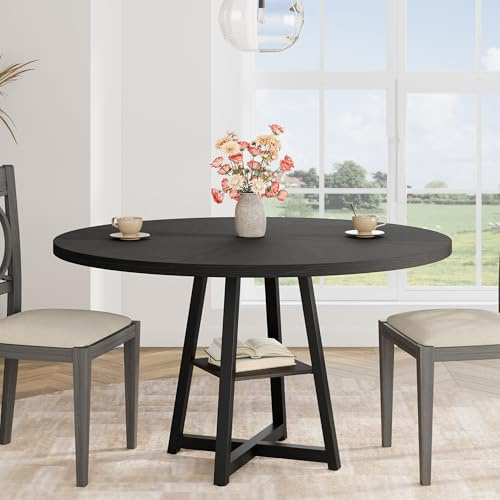 GAOMON 47 Round Dining Table for 4-6 People
