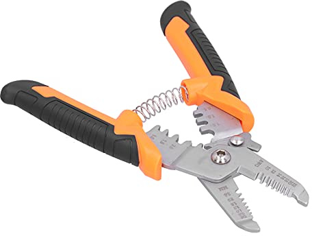 ZIXINNKC Electricista Engarzadora Cable Cortador de Alambre Tijeras para el hogar Engarzadora Pelacables Tijeras