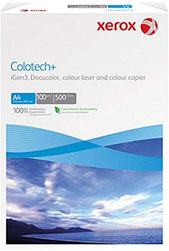 Xerox 003R94646 Colotech+ Premium Farblaserpapier, DIN A4, 100 g/m², 500 Blatt, weiß