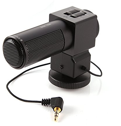 FOTGA SGC-698 Photography Interview Microphone Recording Stereo Recording Microphone Cardioid Hyper-Cardioid Directional Pattern of Shotgun MIC 3.5 mm Output for Nikon Canon Camera DSLR DV Camcorder