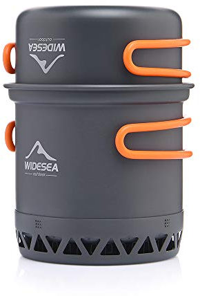 widesea Camping Kochgeschirr Set Camping Kochset Geschirr Set Outdoor Kochtopf Picknick Töpfen